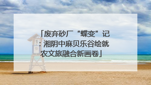 废弃砂厂“蝶变”记：湘阴中麻贝乐谷绘就农文旅融合新画卷