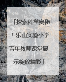 探索科学奥秘！乐山实验小学青年教师课堂展示绽放精彩