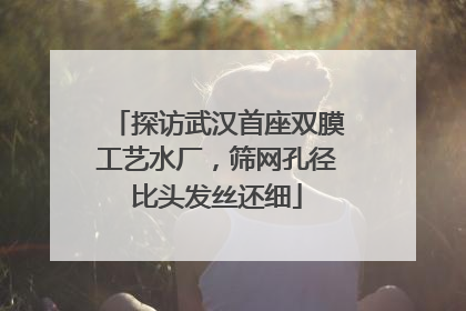 探访武汉首座双膜工艺水厂，筛网孔径比头发丝还细