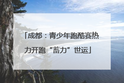 成都：青少年跑酷赛热力开跑“蓄力”世运
