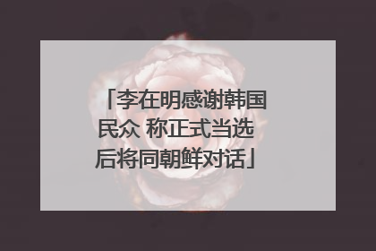 李在明感谢韩国民众 称正式当选后将同朝鲜对话