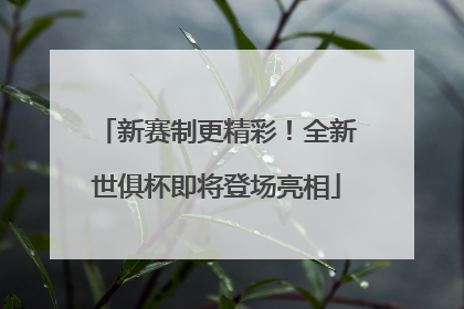 新赛制更精彩！全新世俱杯即将登场亮相