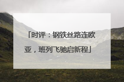 时评：钢铁丝路连欧亚，班列飞驰启新程