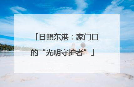 日照东港：家门口的“光明守护者”