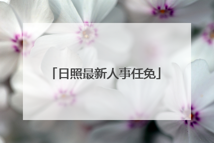 日照最新人事任免
