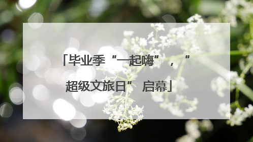毕业季“一起嗨”，“超级文旅日” 启幕