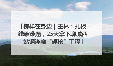 榜样在身边｜王林：扎根一线破难题，25天拿下聊城西站钢连廊“硬核”工程