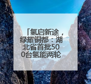 氢启新途，绿耀铜都：湖北省首批500台氢能两轮车正式投入运营