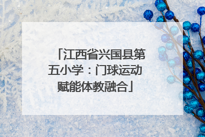 江西省兴国县第五小学：门球运动赋能体教融合