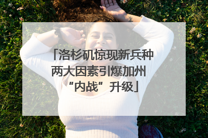 洛杉矶惊现新兵种 两大因素引爆加州“内战”升级