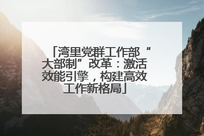 湾里党群工作部“大部制”改革：激活效能引擎，构建高效工作新格局
