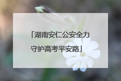 湖南安仁公安全力守护高考平安路