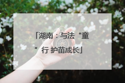 湖南：与法“童”行 护苗成长