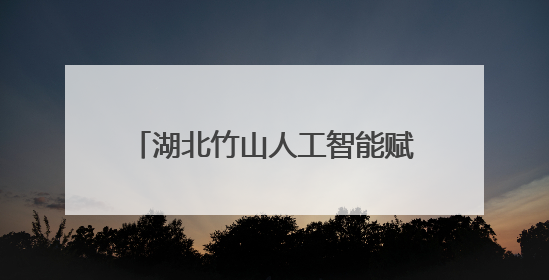 湖北竹山人工智能赋能教育数字化转型