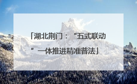 湖北荆门：“五式联动”一体推进精准普法