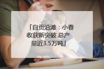 自贡沿滩：小春收获新突破 总产量近3.5万吨