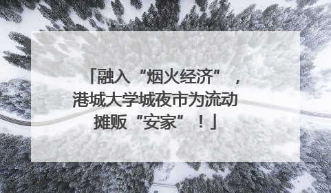 融入“烟火经济”，港城大学城夜市为流动摊贩“安家”！