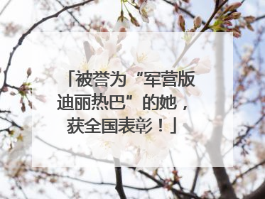 被誉为“军营版迪丽热巴”的她，获全国表彰！