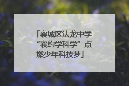襄城区法龙中学“襄约学科学”点燃少年科技梦