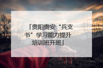 贵阳贵安“兵支书”学习能力提升培训班开班