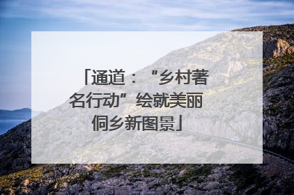 通道：“乡村著名行动”绘就美丽侗乡新图景