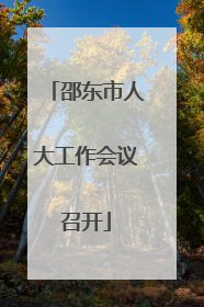 邵东市人大工作会议召开