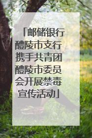 邮储银行醴陵市支行携手共青团醴陵市委员会开展禁毒宣传活动
