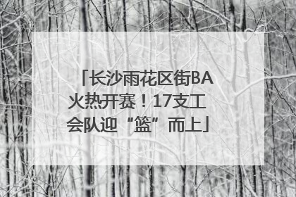 长沙雨花区街BA火热开赛！17支工会队迎“篮”而上