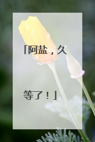 阿盐，久等了！