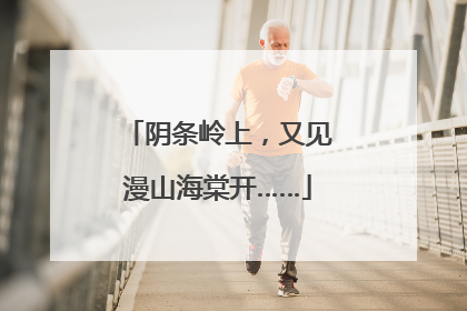 阴条岭上，又见漫山海棠开……