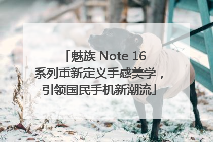 魅族 Note 16系列重新定义手感美学，引领国民手机新潮流