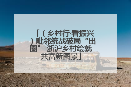 （乡村行·看振兴）毗邻统战破局“出圈” 浙沪乡村绘就共富新图景