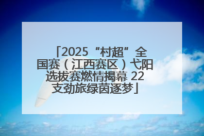 2025“村超”全国赛（江西赛区）弋阳选拔赛燃情揭幕 22支劲旅绿茵逐梦