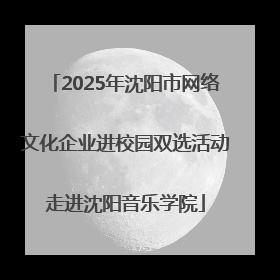 2025年沈阳市网络文化企业进校园双选活动走进沈阳音乐学院