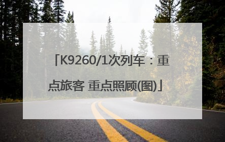K9260/1次列车：重点旅客 重点照顾(图)